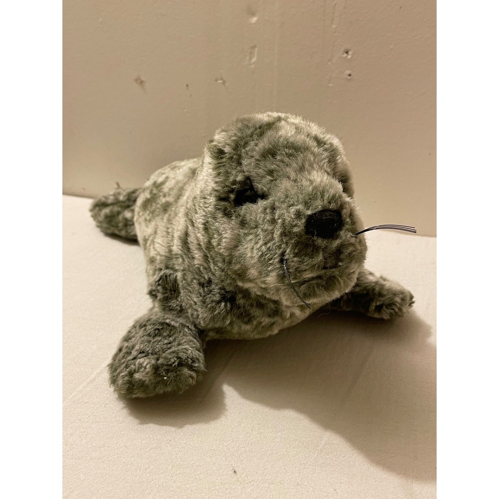 Douglas Speckles Cuddle‎ Toy Gray Seal Plush Stuffed Animal Realistic